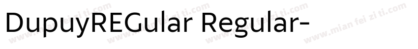 DupuyREGular Regular字体转换